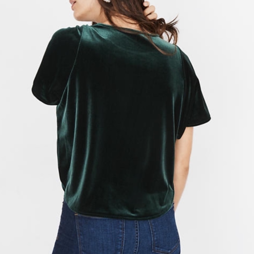Madewell Velvet Butterfly Top - Picture 3 of 9